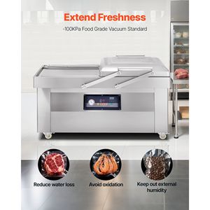 Machine de mise sous vide compacte 1200W pour aliments humides, viandes, marinades, avec une puissance d'étanchéité élevée - Product Image 2