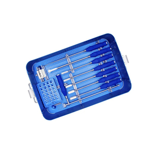 Instruments orthopédiques : Kit d'instruments manuels pour cage cervicale en acier inoxydable de qualité supérieure pour chirurgie osseuse - Product Image 1