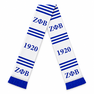 Écharpe de graduation en acrylique tricotée personnalisée Zeta Phi Beta 1920, étole, sash, accessoires grecs pour sororité - Product Image 5