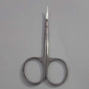 Ciseaux à ongles pour manucure 3,5 pouces en acier inoxydable, lame courbée, pointe fine, pour droitiers, ciseaux à cuticules pour nail art - Product Image 1