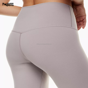 กางเกงเลกกิ้งออกกำลังกายสำหรับผู้หญิง ยี่ห้อ TWILL SPORTS ผลิตจากผ้าสแปนเด็กซ์/โพลีเอสเตอร์/คอตตอน เอวสูง ระบายอากาศได้ดี ไร้ตะเข็บ ผ้าถักน้ำหนัก 220 กรัม - Product Image 3