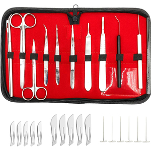 Kit de Instrumentos Quirúrgicos Médicos Profesionales de Acero Inoxidable, Juego de Herramientas Reutilizables para Uso Hospitalario y Clínico - Product Image 1