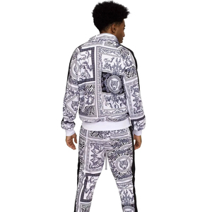 Vêtements d'entraînement pour sports d'équipe, 100% coton, séchage rapide, hiver, survêtement décontracté pour homme, personnalisable, sublimation, fermeture éclair intégrale, jogging - Product Image 3