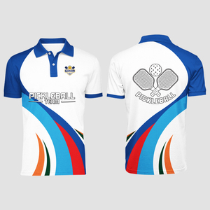 Camiseta Polo Personalizada Bordada para Pickleball, Transpirable, de Secado Rápido, Manga Corta, Ropa Deportiva al por Mayor - Product Image 2