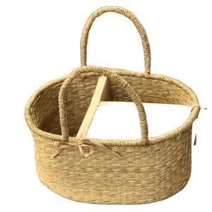 Alta Qualidade Atacado Baby Seagrass Fralda Caddy Basket Baby Suprimentos E Produtos Pronto Para Exportar Do Fabricante Do Vietnã