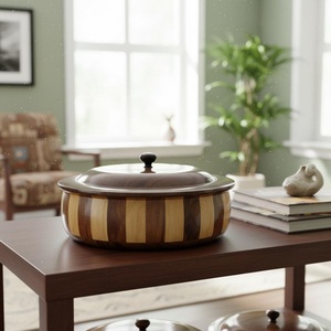 Bol en bois avec finition cirée, finition durable, finition longue durée, facile à nettoyer - Product Image 2