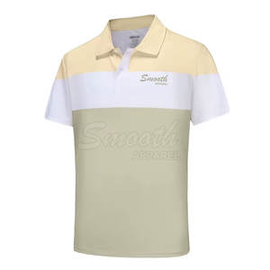 เสื้อโปโลผู้ชายระบายอากาศได้ดี พิมพ์โลโก้ตามสั่ง เสื้อโปโลผู้ชายทันสมัย - Product Image 2