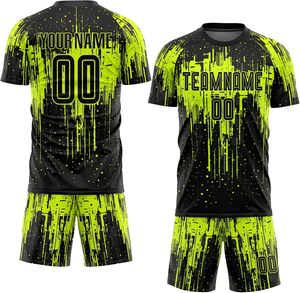 ชุดเสื้อฟุตบอลผู้ชายแบบกำหนดเอง OEM ผลิตจากโพลีเอสเตอร์ 100% |   แห้งเร็ว ระบายอากาศได้ดี |   มีสินค้าพร้อมส่ง |   การผลิตสินค้าจำนวนมาก - Product Image 1