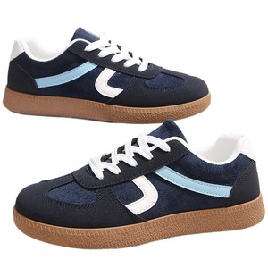 Women's Trendy Casual Flat Sneakers Non-Slip Lightweight German Trainer <b>Shoes</b> All Match Comfortable Retro Forrest Gump Runn - Product Image 5