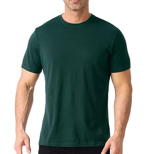 Breathable 100% <b>Wool</b> Men Short Sleeve Blank Custom Crewneck Lightweight <b>Base</b> <b>Layer</b> Hiking T-Shirt Quick Dry Soft - Product Image 2