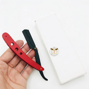 QORVEX INSTRUMENTS Rasoir droit professionnel personnalisé avec logo, en acier inoxydable, lame remplaçable, outil de rasage pour barbier, pour usage en salon - Product Image 2