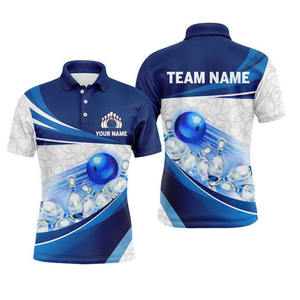 Maillot de bowling moderne respirant grande taille pour hommes et femmes, impression par sublimation, uniforme d'équipe professionnel 100% polyester - Product Image 1