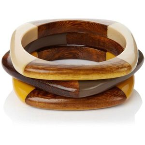 Conjuntos de Brazaletes de Resina Estilo Punk con Diseño de Púas, Color Rojo, Verde y Naranja, Brazaletes Modernos y Coloridos, Joyería Acrílica Unisex para Mujer - Product Image 5