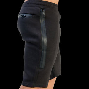 Shorts pour hommes, noir et blanc, à carreaux, avec bande latérale, taille élastique, shorts de sport, shorts imprimés à rayures, séchage rapide, shorts de bain - Product Image 5