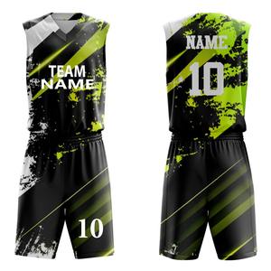 Nouvelle conception d'uniforme de basketball avec faible MOQ, respirant, personnalisé pour hommes, kit de basketball sur mesure pour équipe et club - Product Image 4