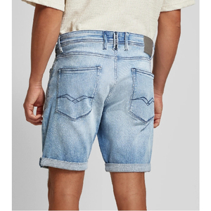 Shorts Cargo de Mezclilla con Patrón Sólido de Calidad Premium, Estilo Casual de Verano, 6 Bolsillos, Servicio OEM - Product Image 4