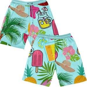 Meilleurs shorts de plage en polyester pour hommes, nouveaux shorts de sport amples d'été pour activités de plein air, en soie glacée à séchage rapide, trois pantalons - Product Image 3