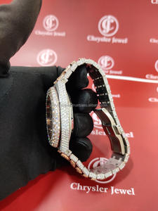 Diamante de moissanita completamente helado de la mejor calidad con reloj de estilo Hip Hop para regalar proponer regalo del día de San Valentín 2024 - Product Image 6