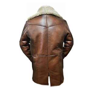 Wholesale Men Genuine Premium Leather Slim Fit Biker Style Winter Fashion Motorcycle <b>Jacket</b> Windproof <b>Waterproof</b> Sheep Stand - Product Image 2