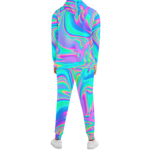 Men's Winter Sports Streetwear <b>Tracksuit</b> Sublimation Printed 100% <b>Polyester</b> Quick Dry Breathable Lightweight Elastic Waist Full - Product Image 2