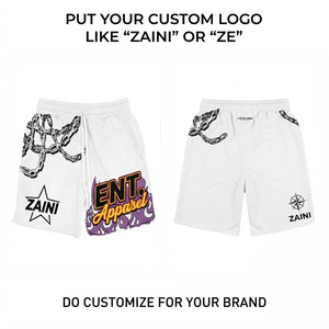 Premium 320 GSM Cotton Fleece Acid Wash <b>Shorts</b> Washed Finish Custom Printed Logo Casual Streetwear - Product Image 1