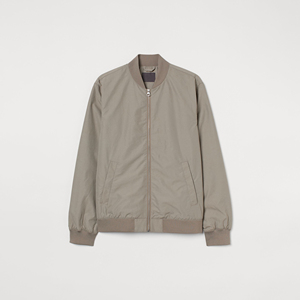Blouson Bomber Homme Hiver à Séchage Rapide, Couleur Unie, Col Montant, Confortable et Élégant, Style Urbain – Meilleure Vente - Product Image 1
