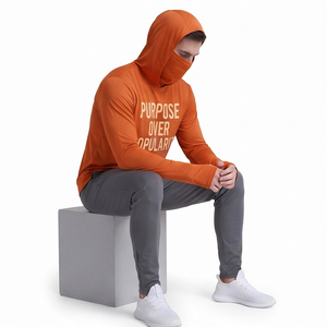 Men's Training Hooded Sweatshirt Face Mask <b>100</b>% <b>Polyester</b> Fleece Hoodies Men Winter Jogging Wear <b>Polyester</b> Hoodie Mens - Product Image 6