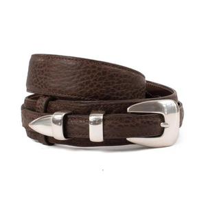 Compre en Línea Cinturones Formales para Hombre, Cinturón de Cuero de Búfalo 100% Original con Hebilla de Latón, Ecológico y Duradero, de la India - Product Image 2