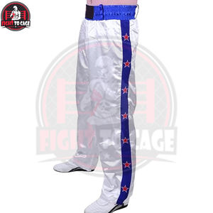 Pantalones de Kickboxing al por Mayor para Adultos, de Contacto Total, para Boxeo, Muay Thai, Fitness y Karate, de Tela de Poliéster Satinado - Product Image 3