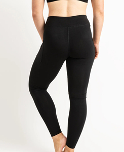 Leggings de yoga sin costuras de cintura alta para mujer, talla XL, transpirables, color negro sólido, cintura elástica, ajuste ceñido, pantalones largos - Product Image 3