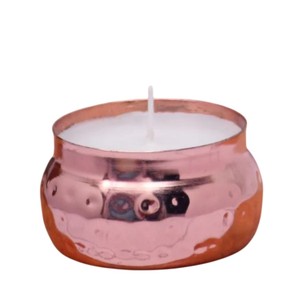 Wholesale Top Quality Copper Finish <b>Hammered</b> Metal Candle Jar Modern Votive Candle <b>Holder</b> For Home Decor & Gifting Low Price - Product Image 4