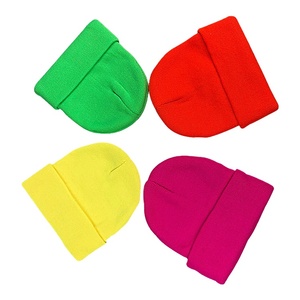 Hot Selling Fashion Winter Casual <b>Warm</b> Outdoor Vintage Jacquard Hand Knitted Solid Thick Skullcap Beanie <b>Hats</b> for Unisex - Product Image 1