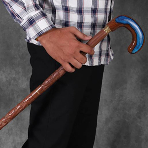 Bastón de Madera Tradicional Hecho a Mano, Bastón de Senderismo de Madera de Primera Calidad, Bastón de Movilidad de Madera para Hombres Mayores - Product Image 3