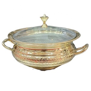 Mini proveedores de utensilios de cocina de sopa de fideos de estilo artesanal indio, olla de cocina de Color cobre Handi - Product Image 5