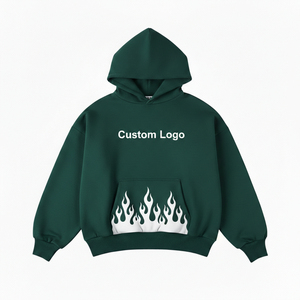 เสื้อฮู้ดดี้ผ้าฝ้ายปักลายแบบดิสเทรสคุณภาพสูง ตัดเย็บตามสั่ง ทรงโอเวอร์ไซส์ ซิปหน้า ล้างสีแบบแอซิดวอช สำหรับเด็กชายและเด็กหญิง - Product Image 5