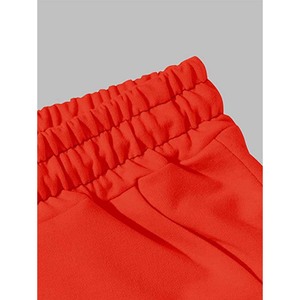 Pantalones cortos básicos de color caqui para hombre, cintura elástica con cordón, tela suave, pantalones cortos informales de verano para exteriores - Product Image 4