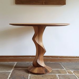 Table d'appoint en bois au look premium offrant une apparence raffinée avec des bords lisses et une structure solide - Product Image 2