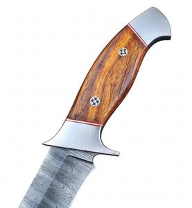 Cuchillo de Carnicero de Acero de Damasco Hecho a Mano con Mango de Madera, Herramienta de Cocina - Product Image 2