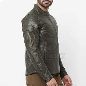 Créez votre propre veste en cuir tendance de haute qualité pour homme au meilleur prix, veste en cuir à manches longues - Product Image 5