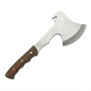 Handmade High Carbon Steel Blade Wood <b>Handle</b> <b>Axe</b> With Leather Sheath Outdoor <b>axe</b> - Product Image 1