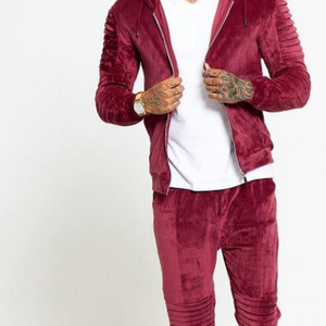 Premium <b>Men</b> <b>Velvet</b> Track Suit Soft Velour Hooded <b>Jacket</b> Pants Set Wholesale Luxury Two Piece Modern Casual <b>Velvet</b> Track Suit - Product Image 5