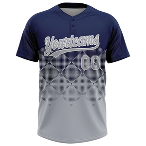 เสื้อเบสบอลซอฟต์บอลแบบสองกระดุมสั่งทำพิเศษจากสหรัฐอเมริกา ชุดยูนิฟอร์มส่วนตัวสำหรับเด็ก วัยรุ่น ผู้ชาย ผู้หญิง - Product Image 3