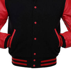 Blouson universitaire en toile pour homme, brodé, respirant, coupe ample, style baseball, idéal pour l'hiver, avec faible MOQ - Product Image 4