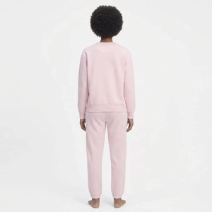 Conjunto Deportivo de Felpa de Algodón de Alta Calidad Personalizado al por Mayor para Mujer, Sudadera con Capucha y Pantalones Deportivos con Estampado Personalizado - Product Image 6