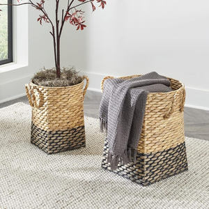 Panier de rangement en jacinthe d'eau pour l'organisation de la maison, best-seller, qualité supérieure - Product Image 5