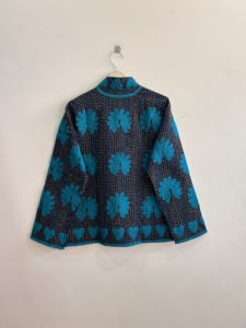New Cotton <b>Kantha</b> With Suzani Embroidered <b>Jacket</b> Summer Women <b>Jackets</b> - Product Image 6