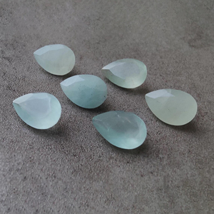 Aguamarina Natural, Corte Facetado en Forma de Pera, Gema Calibrada |   Piedras Sueltas para Joyería, Disponibles en Todos los Tamaños - Product Image 5