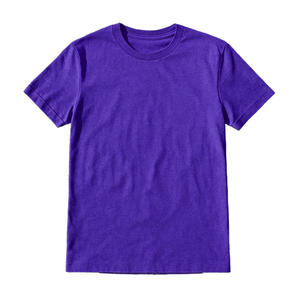 เสื้อยืดแขนสั้นผู้ชายทรงปกติสีพื้นผ้าฝ้ายนุ่มระบายอากาศได้ดีน้ำหนักเบาสวมใส่สบายทุกวันคอกลม - Product Image 3