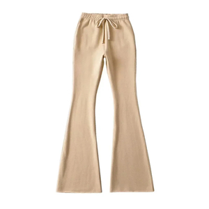 <b>Women</b> Stylish Vintage Flare Trousers High Street Style Multi-Pocket Comfortable Mid Waist Breathable Waterproof Canvas Quick Dry - Product Image 2