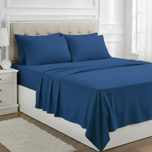 Juego de Sábanas y Fundas de Almohada Azules de Lujo 2026 |   Tela Suave y Transpirable |   Comodidad en el Hotel |   Elegante Colección de Ropa de Cama Queen - Product Image 1